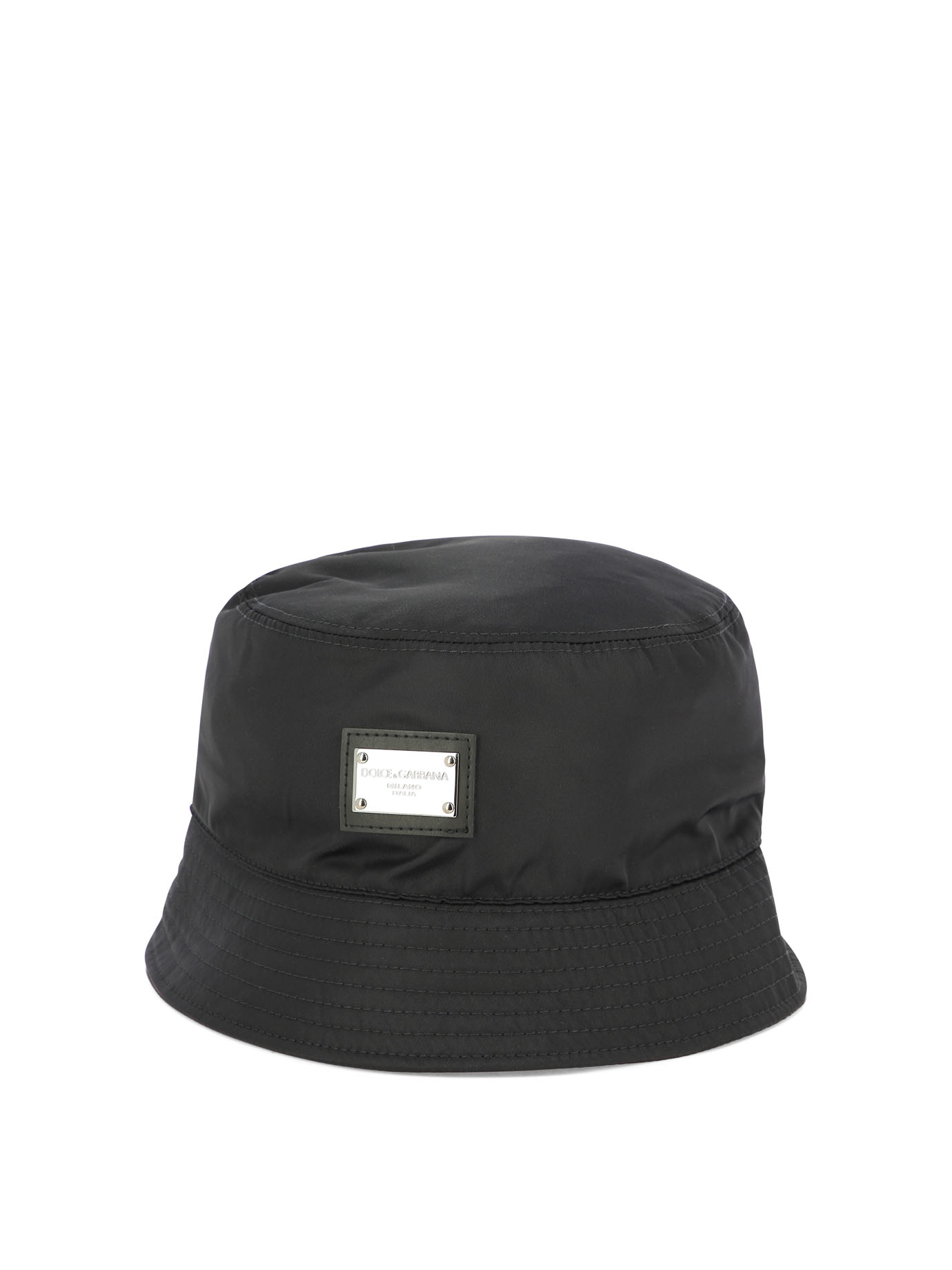 DOLCE & GABBANA Bucket hat with branded plate